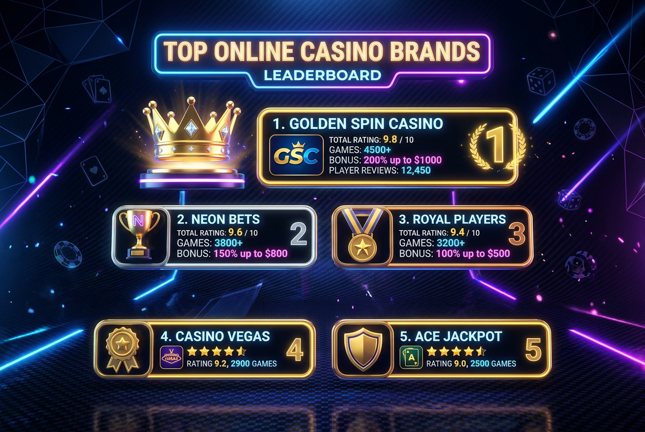 Prémiové online casino hodnocení a výběr nejlepších brandů 2026